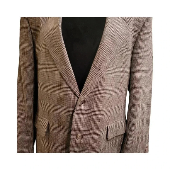 Jos.A.Bank Plaid Sports‎ Coat Size 43R - Picture 3 of 8